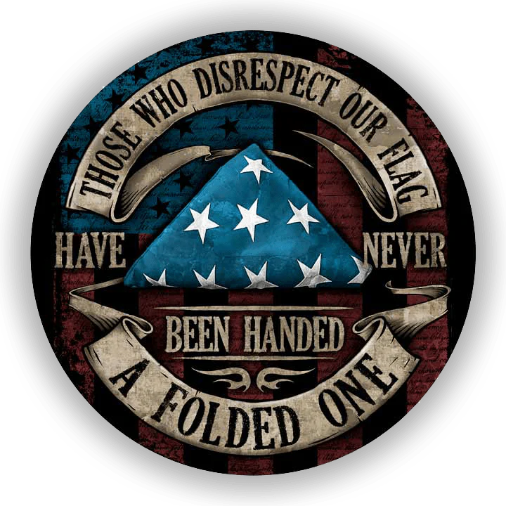 Folded Flag Decal